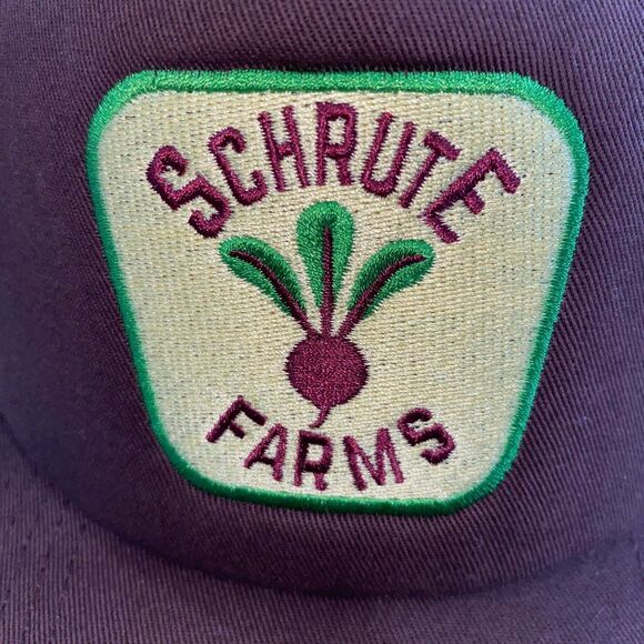 The Office Cap Hat Unisex Snapback Color Brown Schrute Farms Truckers Cap - Picture 2 of 5